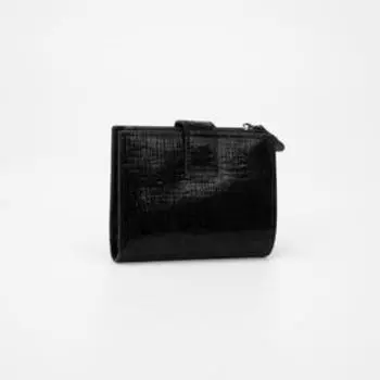 Кошелёк на кнопке, цвет чёрный