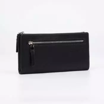 Кошелёк на кнопке, цвет чёрный