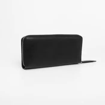 Кошелёк женский на молнии, цвет чёрный
