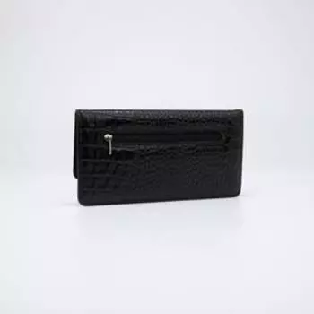 Кошелёк на кнопке, цвет чёрный