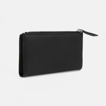 Кошелёк женский на кнопке, цвет чёрный