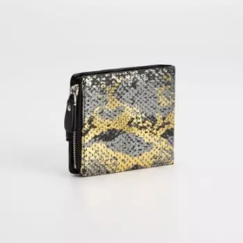 Кошелёк на кнопке, цвет чёрный