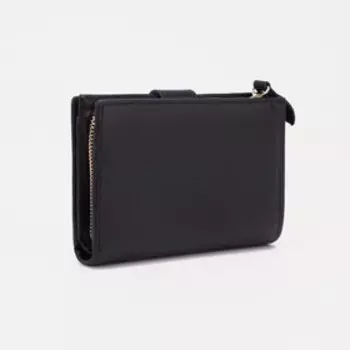 Кошелёк на кнопке, цвет чёрный