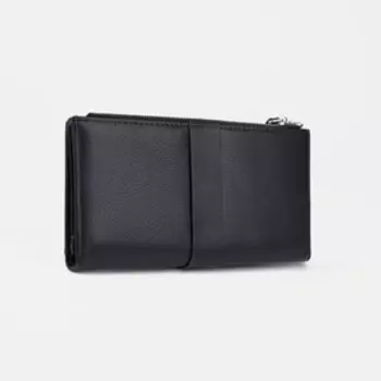 Кошелёк женский на кнопке, цвет чёрный
