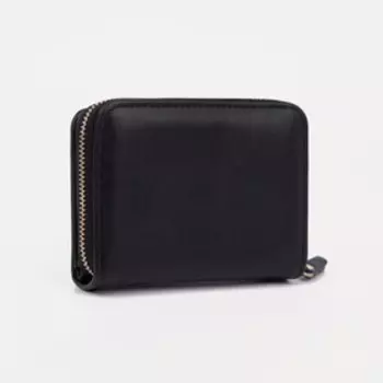 Кошелёк на кнопке, цвет чёрный