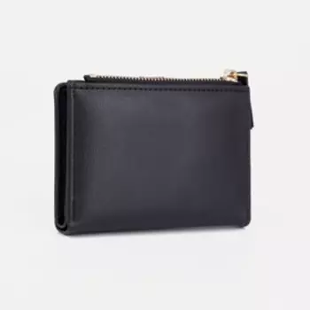 Кошелёк женский на кнопке, цвет чёрный