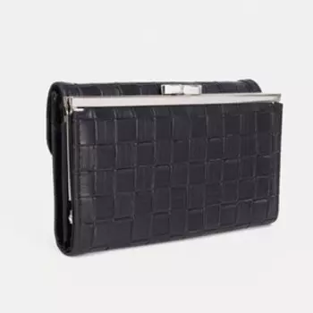 Кошелёк на магните, цвет чёрный