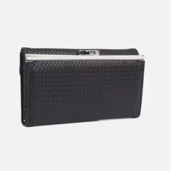 Кошелёк на магните, цвет чёрный