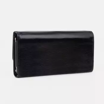 Кошелёк женский на кнопке, цвет чёрный