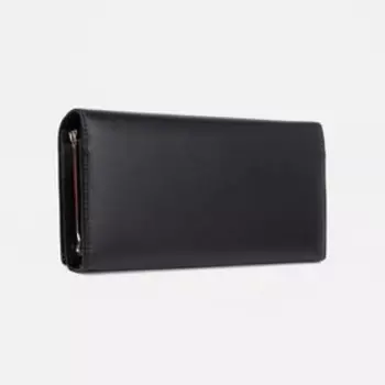 Кошелёк на кнопке, цвет чёрный