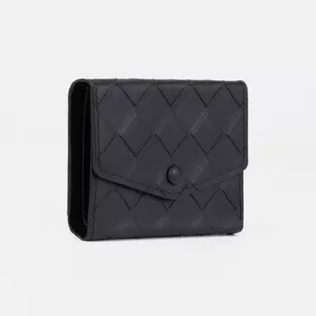 Кошелёк на кнопке, цвет чёрный