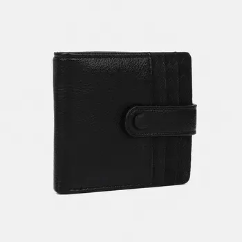 Кошелёк женский на кнопке, цвет чёрный