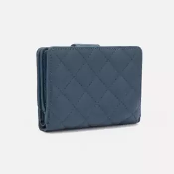 Кошелёк на кнопке, цвет голубой