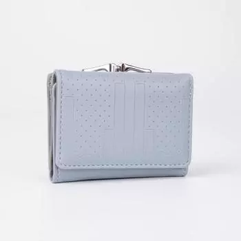 Кошелёк на кнопке, цвет голубой