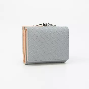 Кошелёк на кнопке, цвет голубой