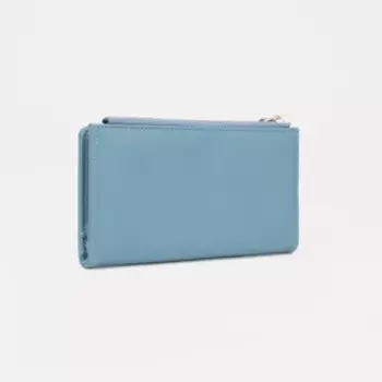 Кошелёк на кнопке, цвет голубой