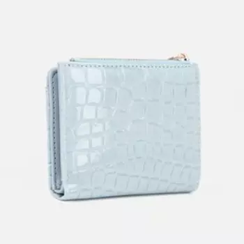 Кошелёк на кнопке, цвет голубой