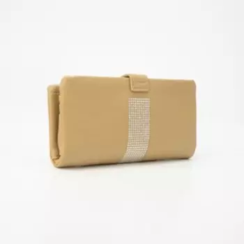 Кошелёк женский на кнопке, цвет горчичный