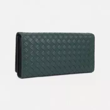 Кошелёк женский на магните, цвет зелёный