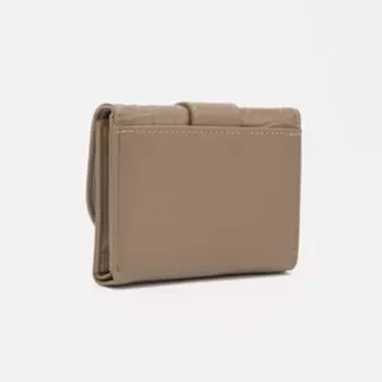 Кошелёк на кнопке, цвет коричневый