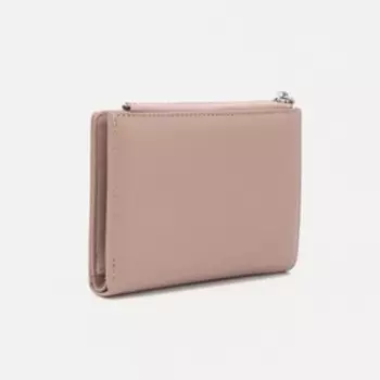 Кошелёк женский на кнопке, цвет бежевый