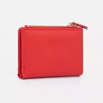 Кошелёк на кнопке, цвет коричневый