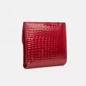 Кошелёк на кнопке, цвет красный