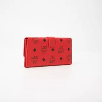 Кошелёк на кнопке, цвет красный