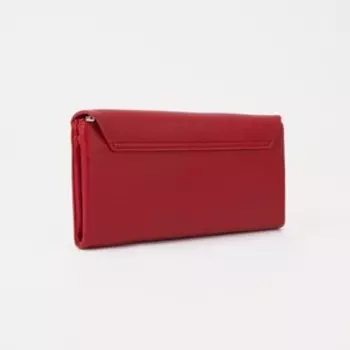 Кошелёк на кнопке, цвет красный