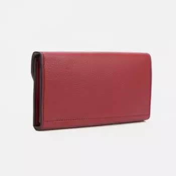 Кошелёк на кнопке, цвет красный