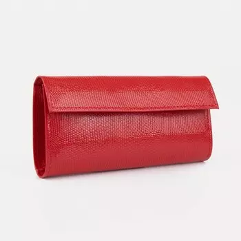 Кошелёк на кнопке, цвет красный