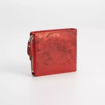 Кошелёк на кнопке, цвет красный