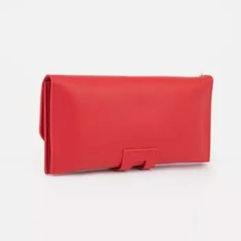 Кошелёк на кнопке, цвет красный