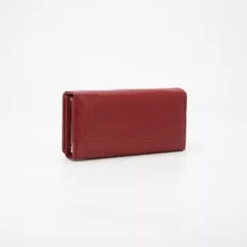 Кошелёк на кнопке, цвет красный