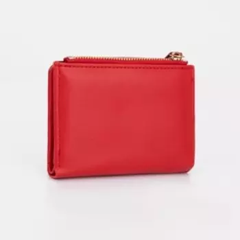 Кошелёк на кнопке, цвет красный