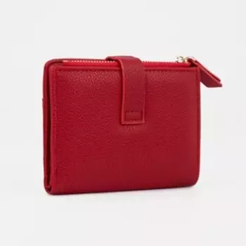 Кошелёк на кнопке, цвет красный