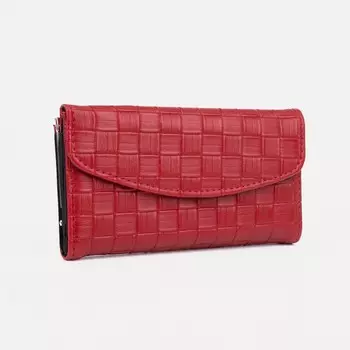 Кошелёк на кнопке, цвет красный