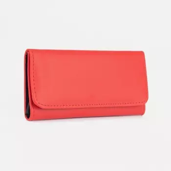 Кошелёк женский на кнопке, цвет красный