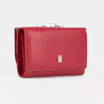 Кошелёк на кнопке, цвет красный