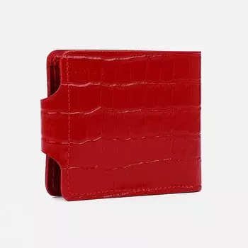 Кошелёк на кнопке, цвет красный