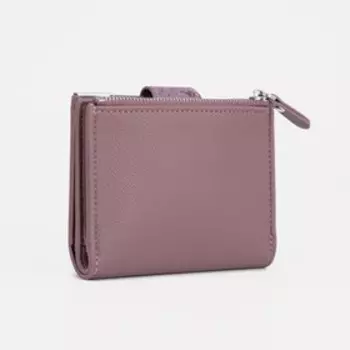 Кошелёк на кнопке, цвет пудра