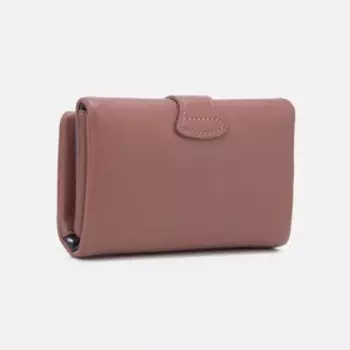 Кошелёк на кнопке, цвет пудровый