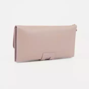 Кошелёк женский на кнопке, цвет розовый