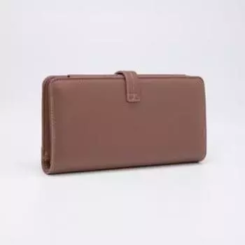 Кошелёк на кнопке, цвет розовый