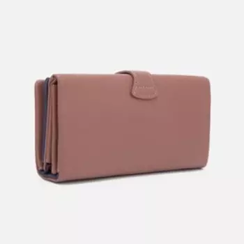 Кошелёк на кнопке, цвет розовый