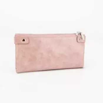 Кошелёк на кнопке, цвет розовый