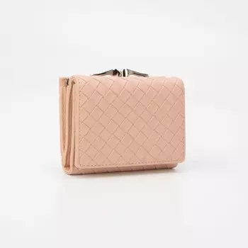 Кошелёк на кнопке, цвет розовый