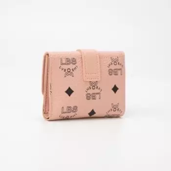 Кошелёк на кнопке, цвет розовый