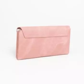 Кошелёк на кнопке, цвет розовый