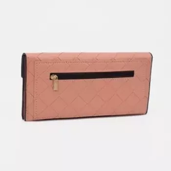 Кошелёк на кнопке, цвет розовый